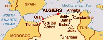 Algerienkarte