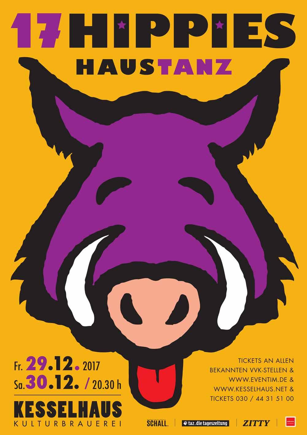 Plakat 17 Hippies Haustanz 2017